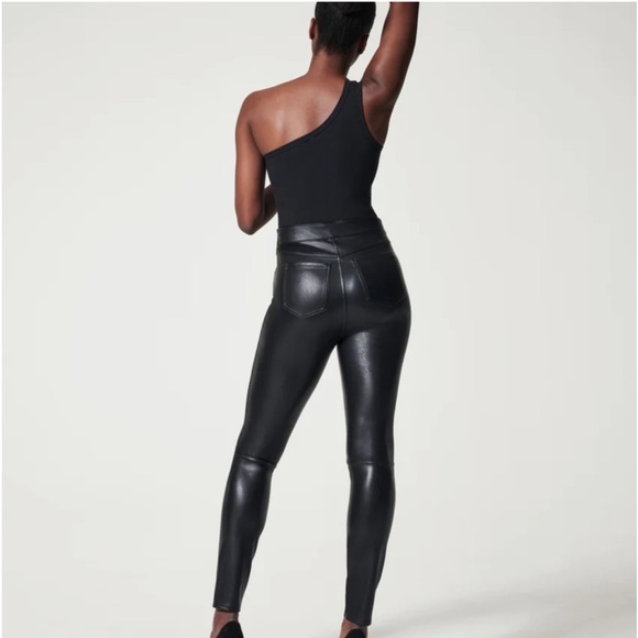 Faux leather pull on Spanx pants. Only worn once - Picture 2 of 2